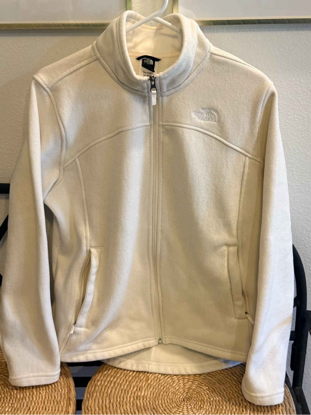 The North Face Circular Design Fleece Jacket – Women’s L – Cream